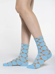 Женские носки Oemen, PW699-4, ГОЛУБЫЕ